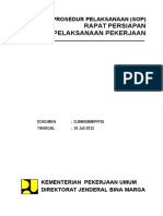 Rapat Persiapan Pelaksanaan Pekerjaan Pengesahan