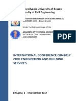 International Conference Cibv2017 Civil Engineering and Building Services