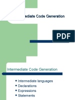 Intermediate Code Generation