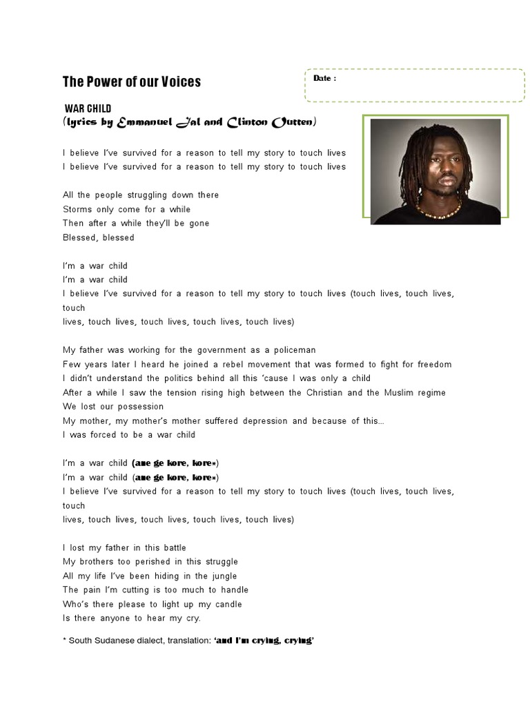 War Child Lyrics PDF