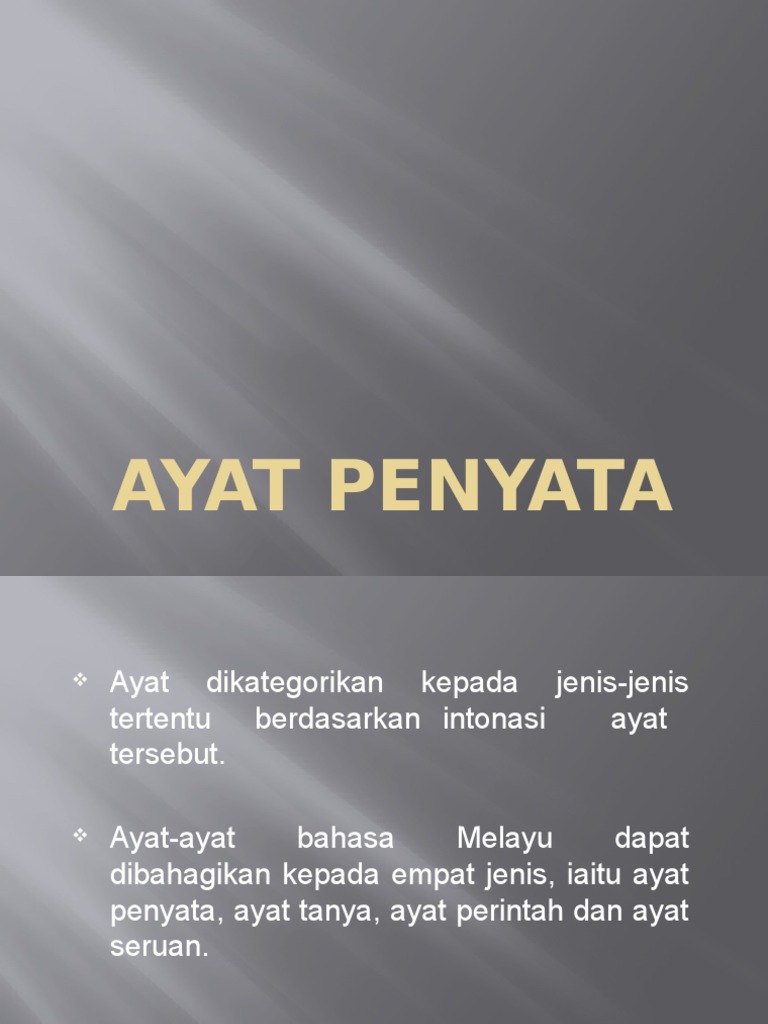 Ayat Penyata