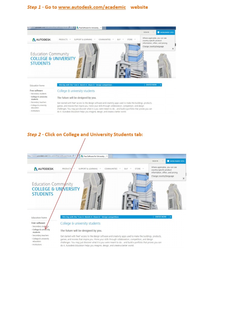 AutoCAD Installation Steps Guide | PDF | Autodesk | Email
