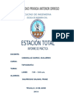 Informe Estacion Total Resumen