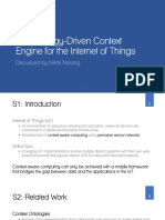An Ontology-Driven Context Engine For The Internet of Things