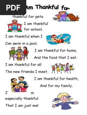I am thankful for....