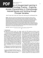Download Application of Unsupervised Learning in Clinical Oncology Practice  Exploring Anxiety Characteristics in Chemotherapy-Induced Nausea and Vomiting through Principal Variables by Journal of Computing SN34833156 doc pdf