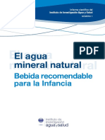 Informe Cientifico El Agua Mineral Natural Bebida Recomendable para La Infancia-IIAS