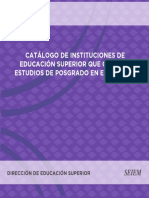 Catalogo Posgrado Escuelas