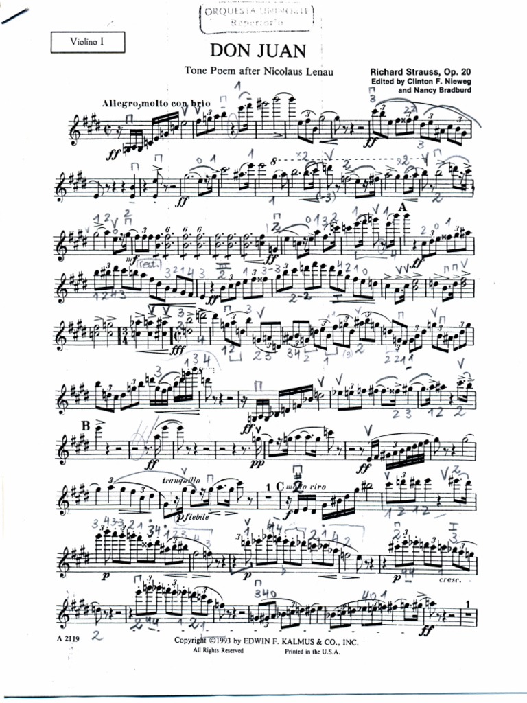 Don Juan Violin I Marcación de A Drago PDF