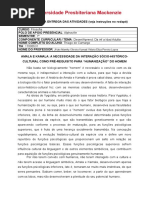 Unidade 3 - Aula 5 - Sintetize - Desenvolvimento e Aprendizagem