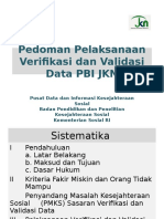 Pedoman Pelaksanaan Verifikasi Dan Validasi Data PBI JKN - KEMENSOS