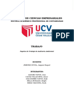 Papeles de Trabajo de Auditoría Ambiental