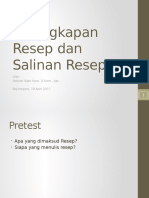 Kelengkapan Resep Dan Salinan Resep