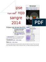 Eclipse Lunar Rojo Sangre 2014