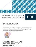 Fundamentos de La Toma de Decisiones