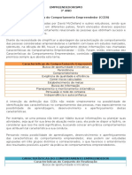 Características Do Comportamento Empreendedor (CCES)