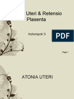 Kel 5 Atonia Uteri & Retensio Plasenta