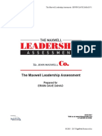 John Maxwell Leadership Assessment