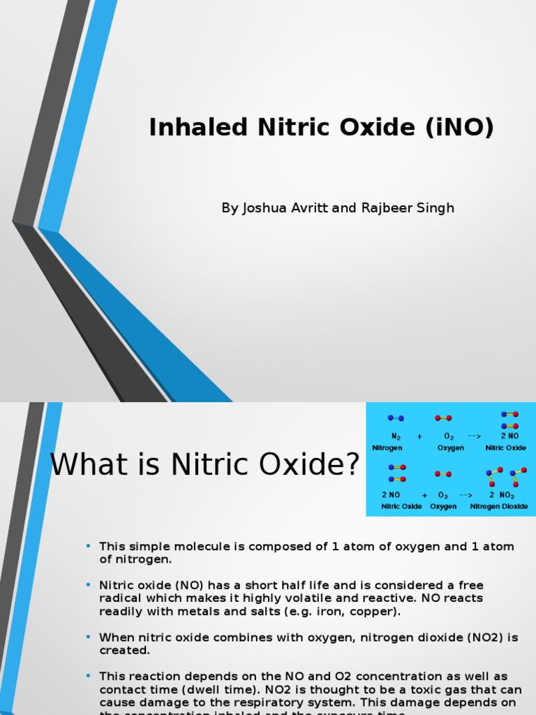 Nitric Oxide Nitric Oxide Nitrogen Dioxide