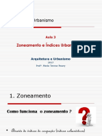 Zoneamento e Índices Urbanísticos