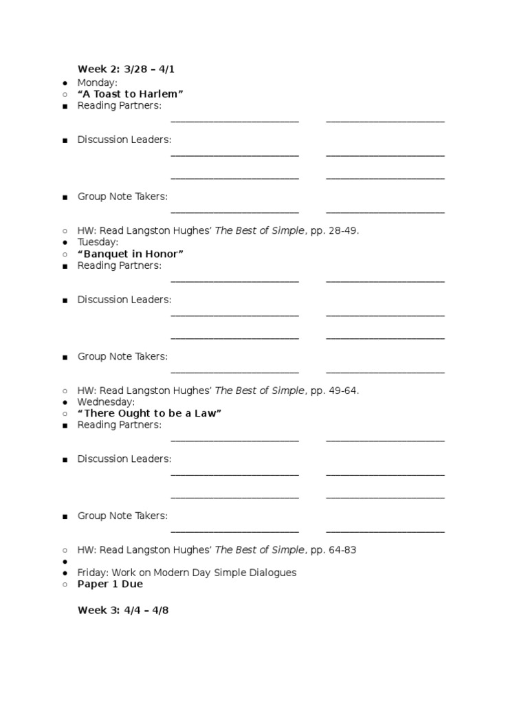 Simple in Class Discussions | PDF