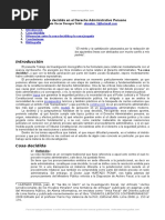 Cosa Decidida Derecho Administrativo Peru