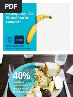 Wasting Away: Can Wasted Food Be Curtailed?: Joanne Berkenkamp Food and Agriculture Program