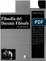 6988-Ranovsky, Alejandro - Filosofía del Docente Filósofo.pdf