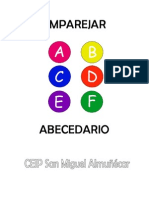 EMPAREJAR ABECEDARIO B