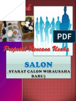 Contoh Proposal Salon Kecantikan