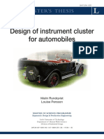 Design of Instrument Cluster