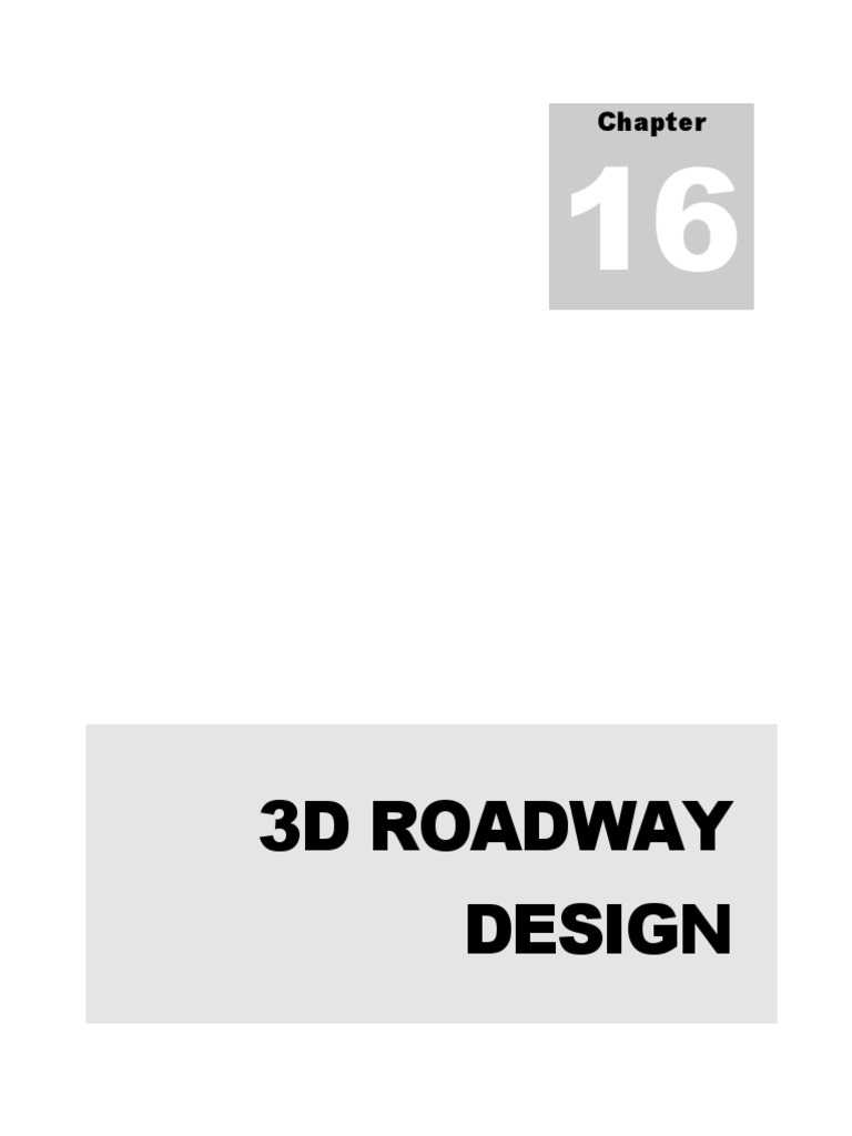 3D Roadway Design Guidelines for ODOT | PDF | Computer Aided Design ...