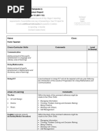 Sample School Report Template in Word