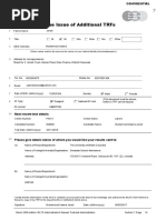 Ielts Application For The Issue of Additional Trfs