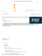 [Solved] Get Timezone and Location Name Using Latitude and Longitude in C# - CodeProject