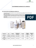 Test Rapid Pentru Determinarea Amoniacului Si Amoniului