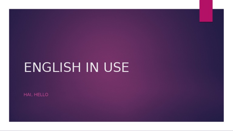 English in Use | PDF