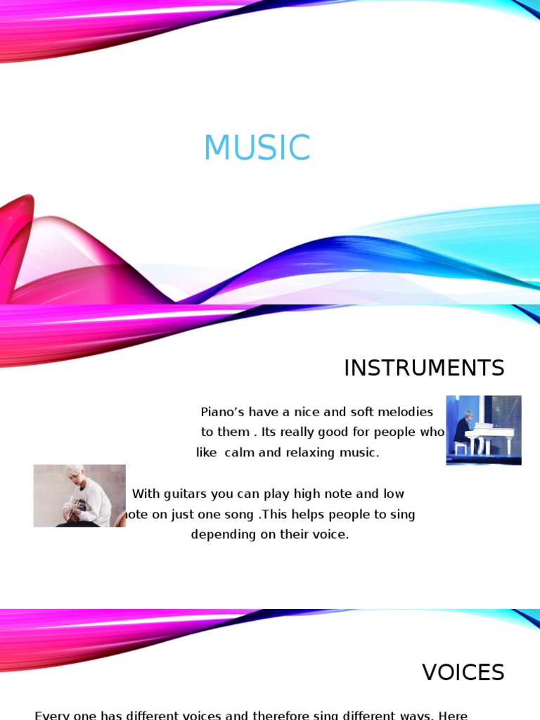 Understanding Music Instruments and Voices | PDF | Art