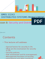Distributed Systems Security Management