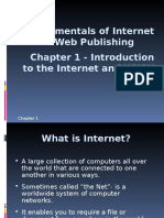 Fundamentals of Internet & Web Publishing Chapter 1 - Introduction To The Internet and WWW