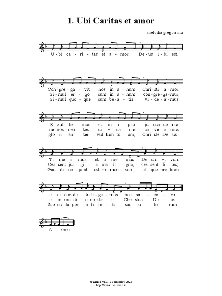Ubi Caritas Et Amor By Taizé - Digital Download