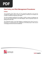 Risk Policy Risk Management Policy