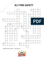 Family Fire Safety LP FF Crossword