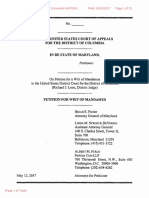 Purple Line Writ of Mandamus Appeals Court Filing