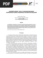 MOVIMENTO NEGRO, “RAÇA” E TRANSNACIONALIDADE