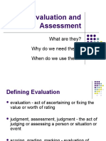Evaluation and Assessment