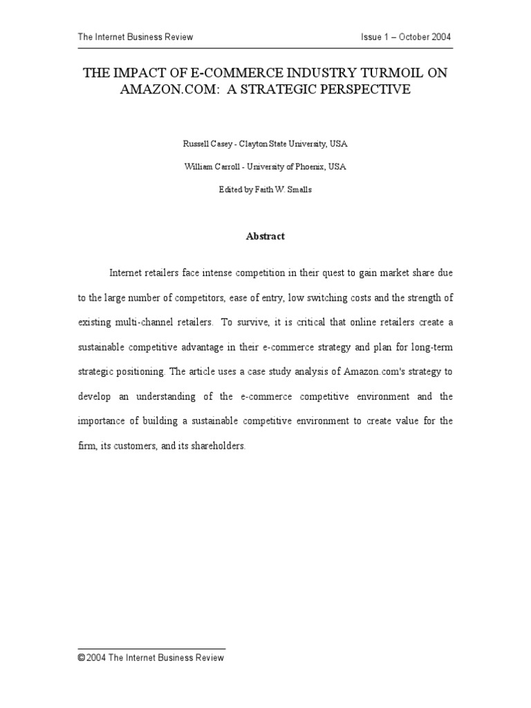 Amazon Case Study | PDF | Amazon.Com | Online Shopping