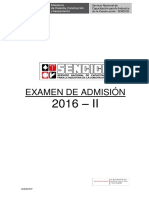 Examen de admisión universitaria 2016