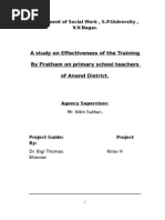 Download A study on Effectiveness of the Training By Pratham on primary school teachers of Anand District  by nirav h bhavsar SN3484225 doc pdf
