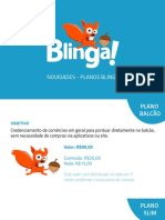 Blinga! Novidades Planos de Venda